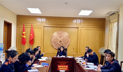 Viện KSND quận Cầu Giấy chủ động tổ chức Hội nghị đánh giá kết quả và...